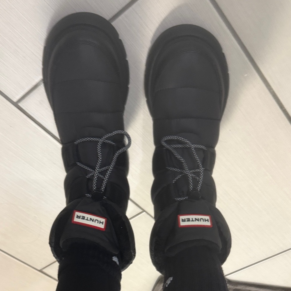 Hunter Black womens Rain & Snow Boots